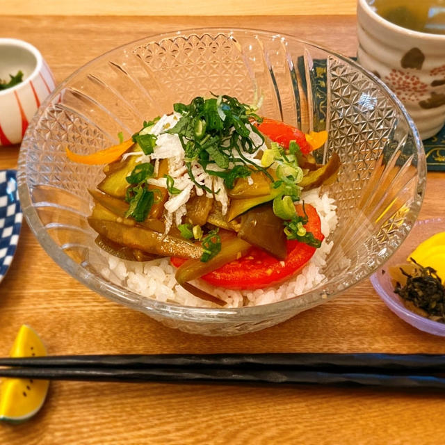 【夏野菜の甘酢丼ぶり】作り置き甘酢が最高においしい！