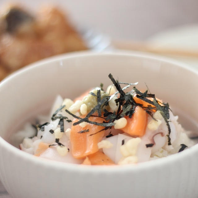 コストコ寿司が余ったら リメイクレシピは海鮮お茶漬け By アップルミントさん レシピブログ 料理ブログのレシピ満載