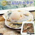 ぽち♪SS超目玉★青森陸奥湾 【耳吊り ホタテ 3kg前後20-30枚】かめあし商店