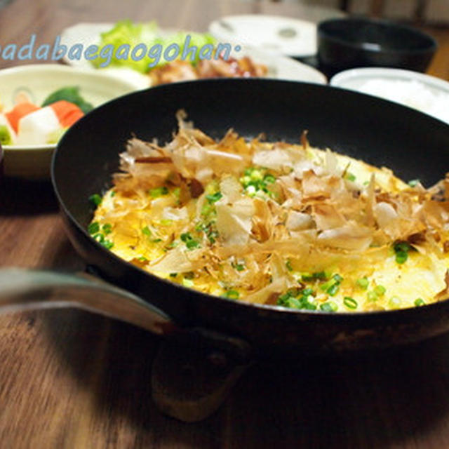 山芋のフライパン焼きと鶏もも肉の照り焼き