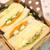 息子ちゃんの☆お野菜たっぷり！エビ&生ハムサンド弁当♪
