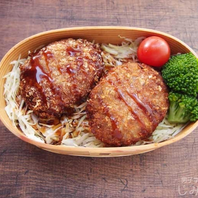 【地味弁】キャベツたっぷりメンチで男子学生弁当と、サチモスとナルバリッチ