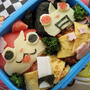 ジバニャンロボニャンひな祭り風キャラ弁