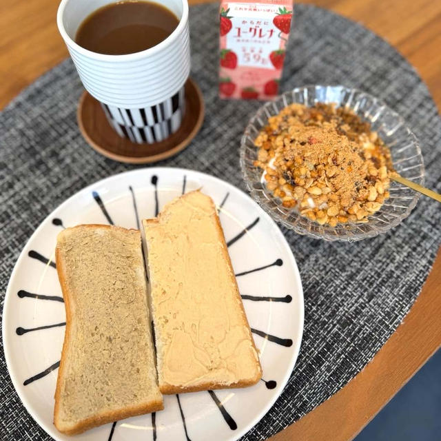 【今日の朝ごはん】きな粉クリームの食べ比べ