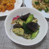 だしまろ酢が決め手！レンチンで茄子ときゅうりの簡単和え物