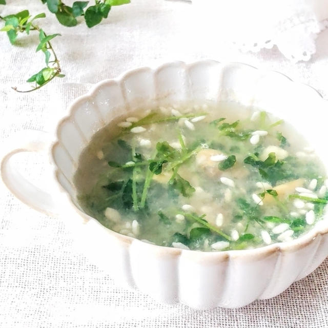 【くすみ肌の処方箋】『あさりと豆苗の塩麹スープ』美肌レシピ