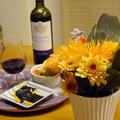 【うちレシピ】ワインのおともに♪切れてるチーズの海苔巻き / 【参加中】「花と料理でハロウィンを楽しもう♪」モニター