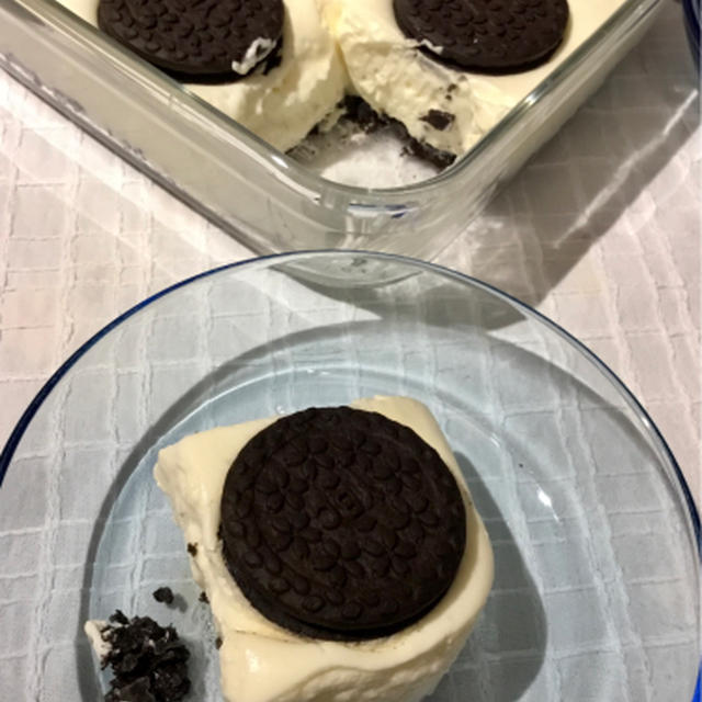 映えナイ、オレオチーズケーキ