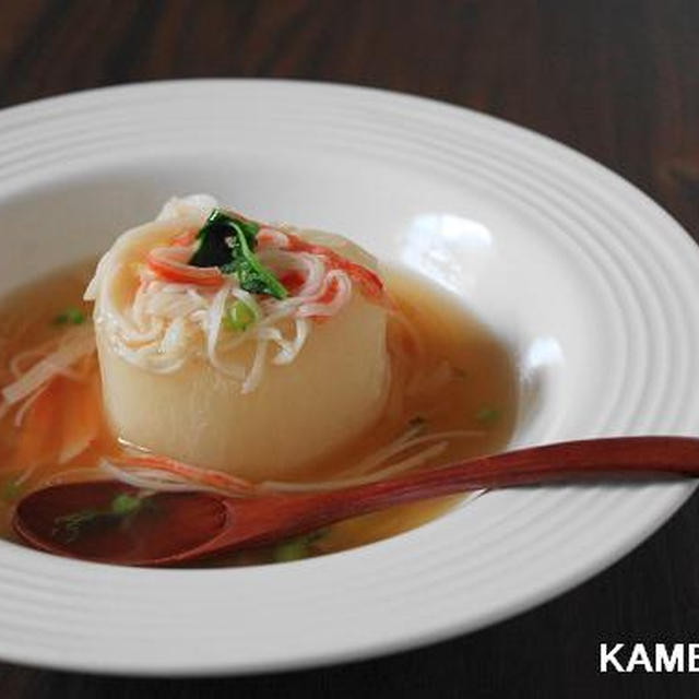 大根のトロトロかにかまあん♪ 皮も美味しく利用～