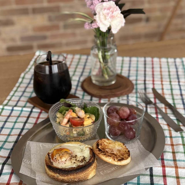 イングリッシュマフィンでランチ