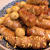 【厚揚げの豚肉巻き　しょうが風味】定食＆桃。