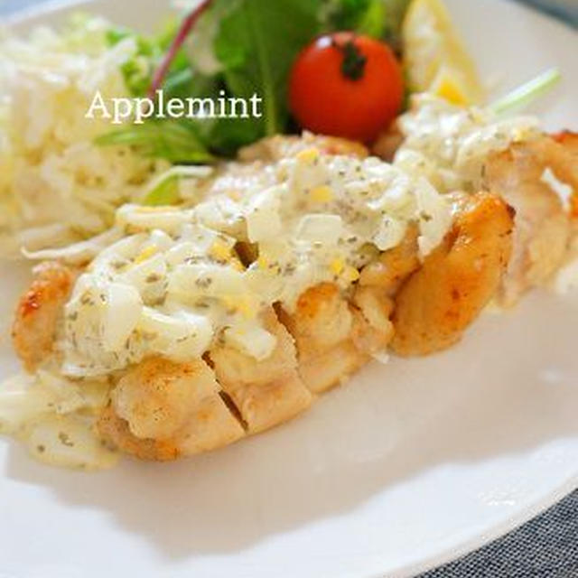 鶏胸肉で作るチキン南蛮青のりタルタルソース定食