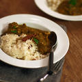 隊長カレーと葉っぱ料理／シュー皮きな粉の衝撃