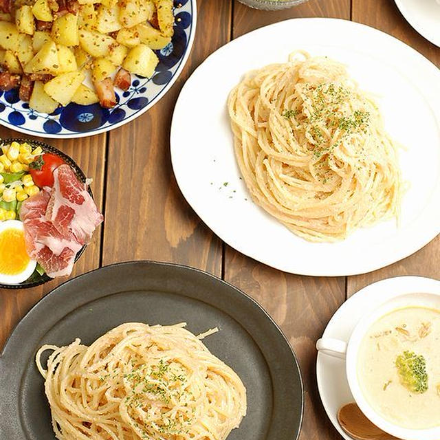 「ふくやの明太子」で明太クリームパスタの献立でした～【ハマってるおやつ】