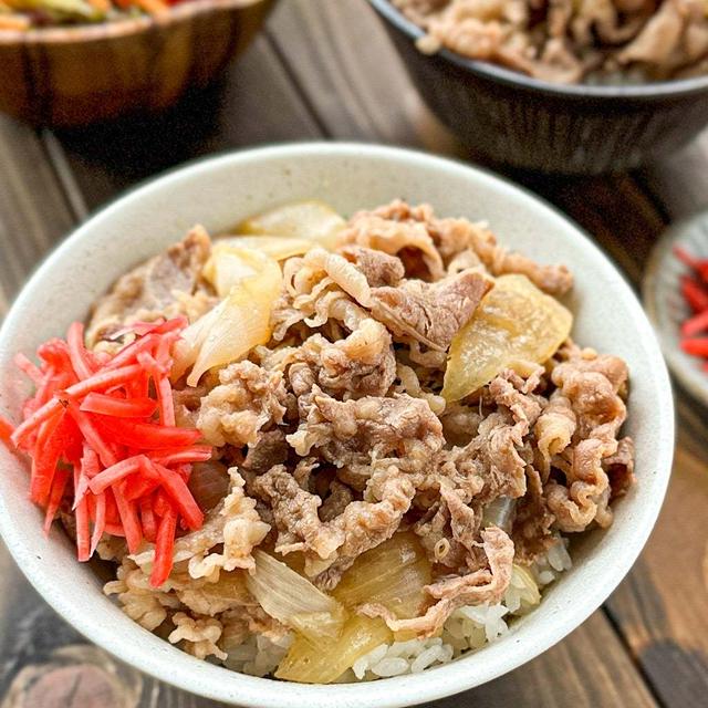 【しみ旨♡つゆだく牛丼】簡単とろとろ#本日のおうちごはん