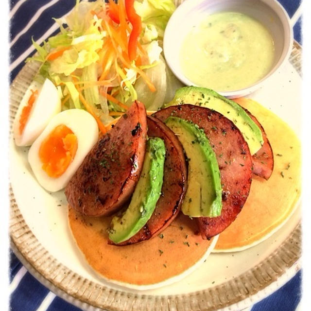 パンケーキがあるブランチ