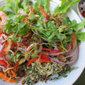 タイ風野菜のてんぷらと海老のサラダ　　5・17・2012