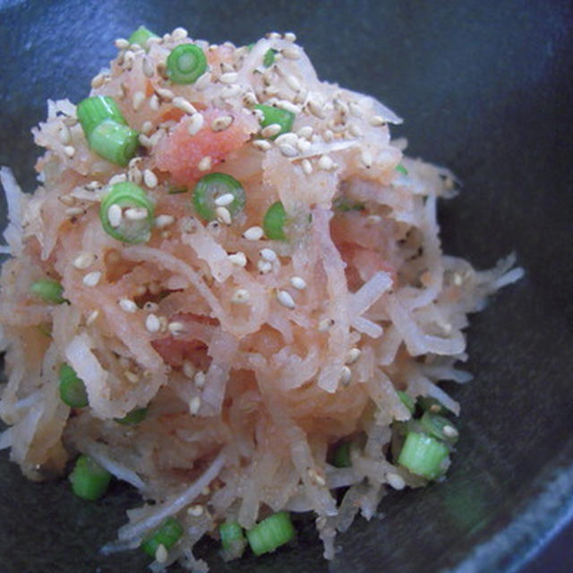 簡単おつまみ！めんたい大根