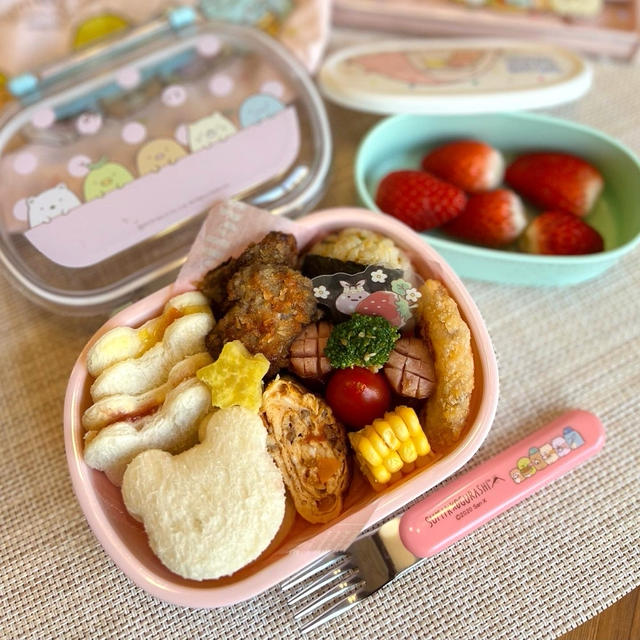 幼稚園弁当 リクエストいっぱいサンドイッチ弁