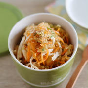 【レンジ加熱5分】火を使わない！そうめんかぼちゃのやみつき中華風サラダ