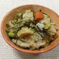 （レシピ）切り昆布の煮物で作る発芽玄米入りカンタン混ぜごはん