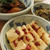 木綿豆腐に梅ダレ