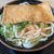 きつねうどん。汁なし担々麺