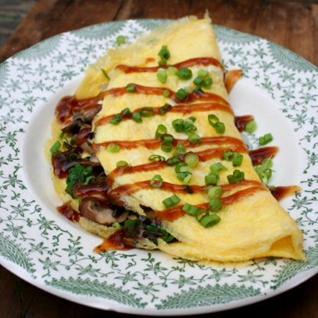 Wild Rice Mushroom Omeletteワイルドライスとマッシュルームのオムレツ