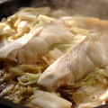 タジン鍋で、たらの白菜蒸し。