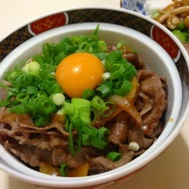 味噌だれ　牛丼