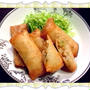 野菜たっぷりの揚げ春巻き