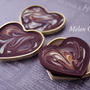 ふたつのチョコで簡単おしゃれなマーブル模様の板チョコレート☆「チョコレートギフトセット ハート型」トレー