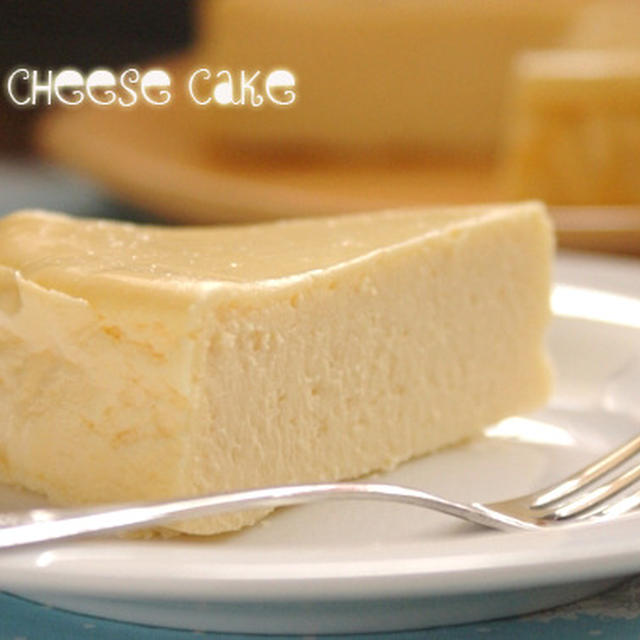 白いチーズケーキ。