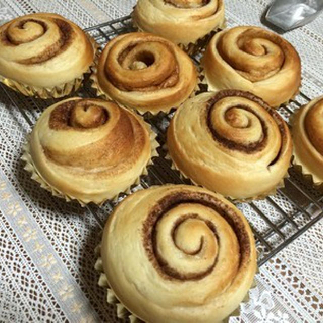 豆乳生地のセイロンシナモンロール。