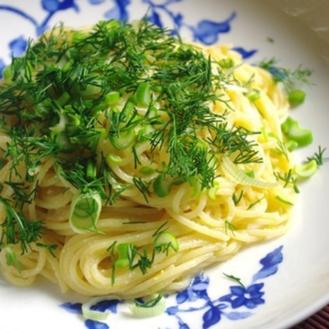 ちょっとギリシャ風♪たらこスパゲッティ