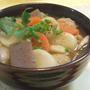 ほっこり美味しい。。。具沢山のすいとん汁♪