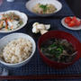 新しいお椀で朝ごはん