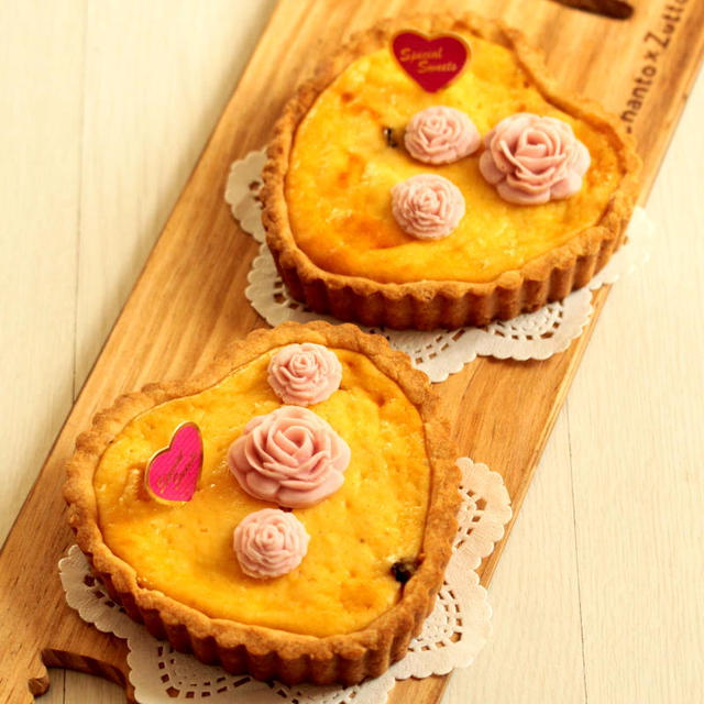 * バレンタイン ♡ ラムレーズンのチーズケーキ♪＆困ったニャン(=^・^=)