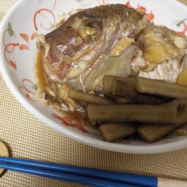 鯛の兜煮でお正月