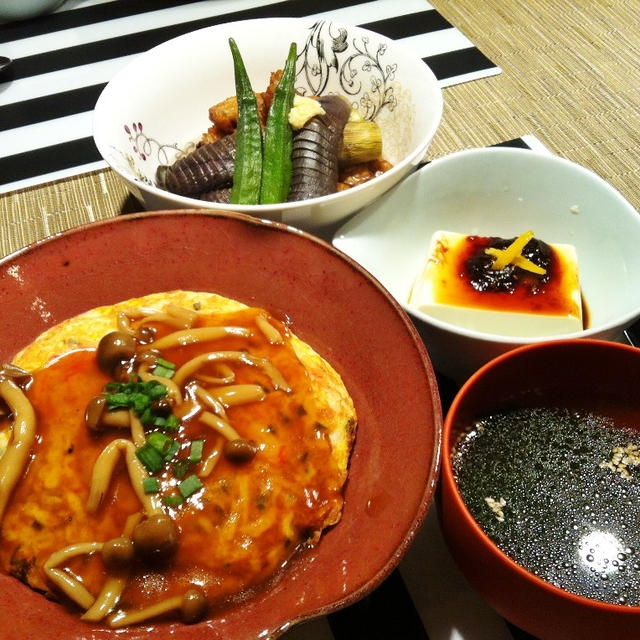 天津飯の献立