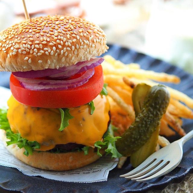 久しぶりのハンバーガーランチ