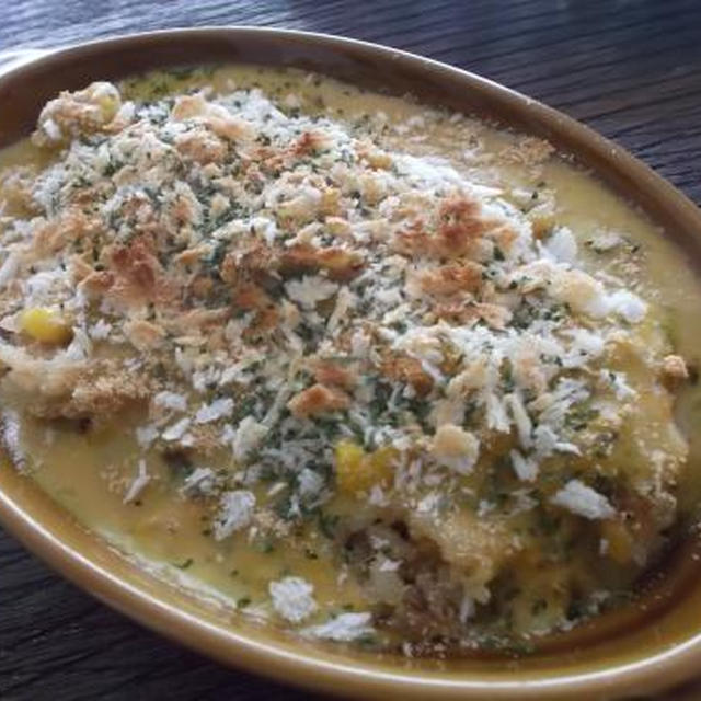 木漏れ日喫茶♪エコ飯！！カボチャクリームのカレードリア☆と、おねしょ。。