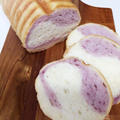 紫芋のトヨ型パン。と残った卯の花で簡単コロッケな幼児食。