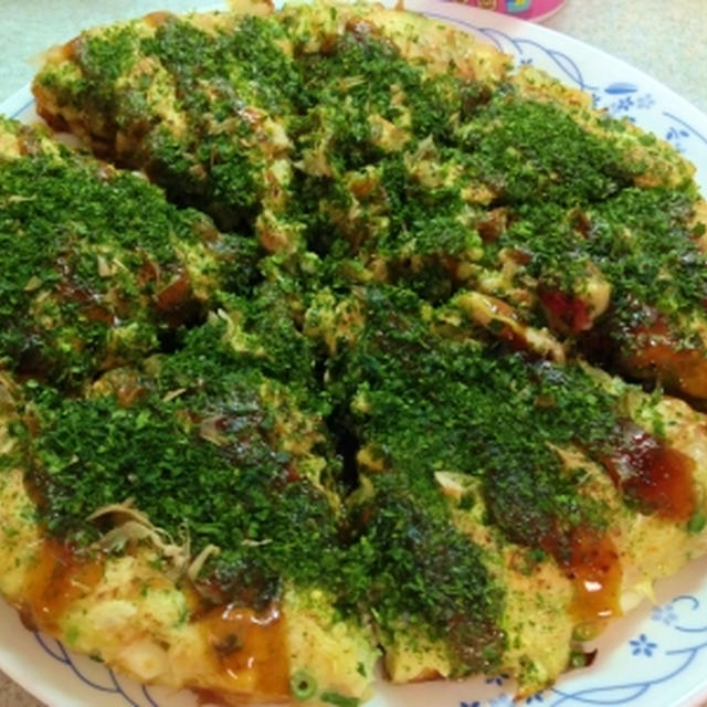 京君ママが焼いてくれたお好み焼き♪