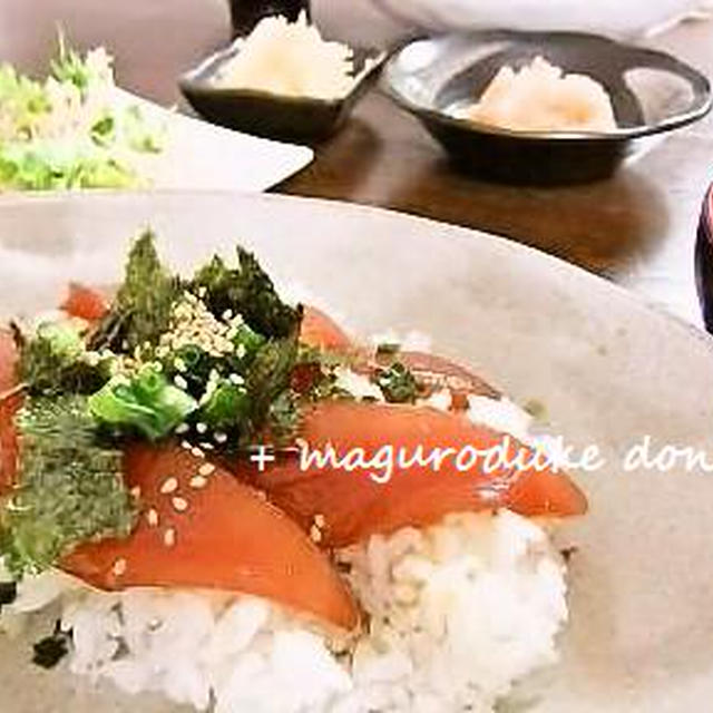【 ﾏｸﾞﾛの漬け丼 】