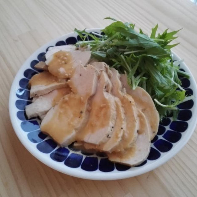 鳥ハム、サラダチキン。胸肉をしっとりさせるコツ。