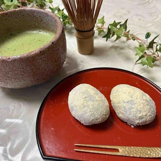 うぐいす餅作りとおうちご飯