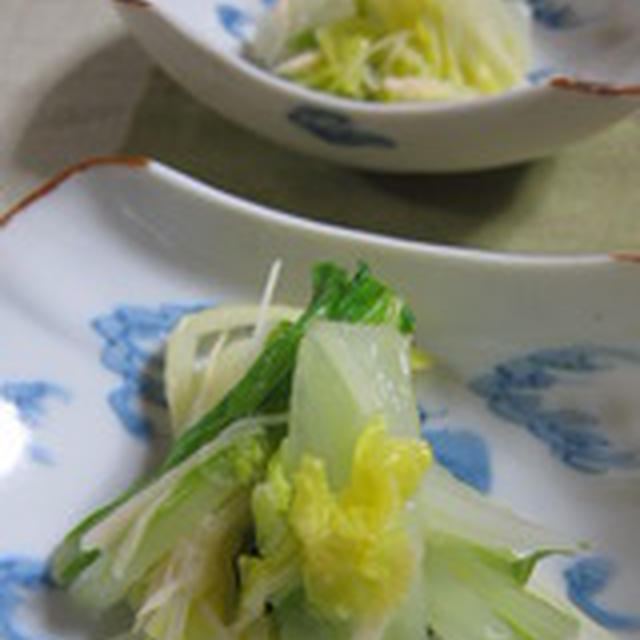 「白菜の生姜酢和え」