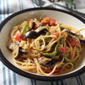 ［レシピ］簡単！夏野菜のミートスパゲッティ