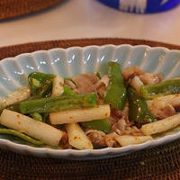 スパイス大使☆豚肉とピーマンと長いもの酢炒め☆彡